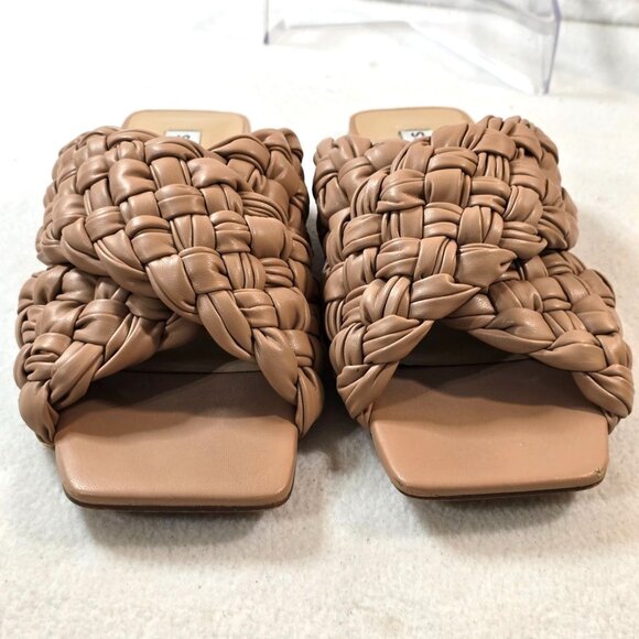 Steve Madden Womens Woven Tan Flat Sandals Size‎ 8.5M - Picture 9 of 11